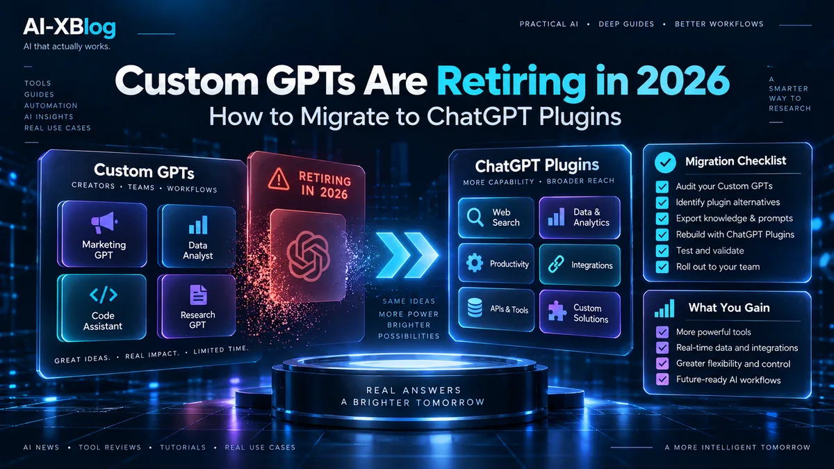 Custom GPT retirement in 2026 and migration to ChatGPT Plugins