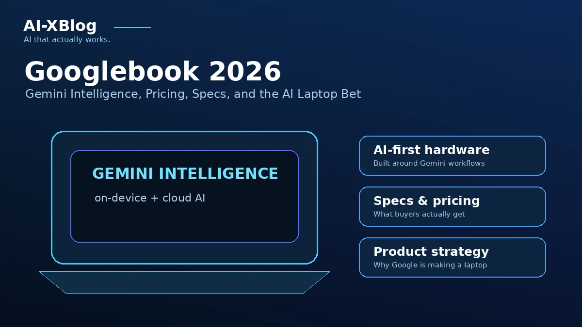 Googlebook 2026 with Gemini Intelligence, pricing, specs, and AI laptop strategy