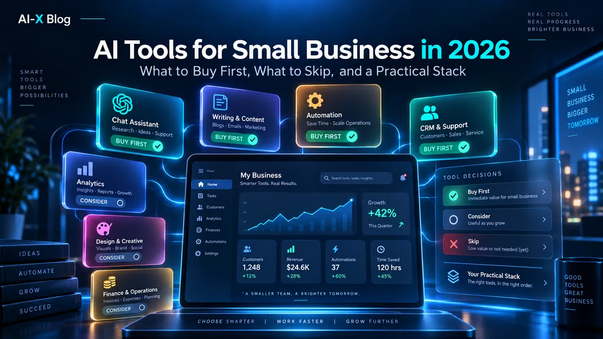 AI tools for small business in 2026 practical stack and buying guide